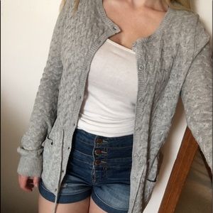 Grey cardigan